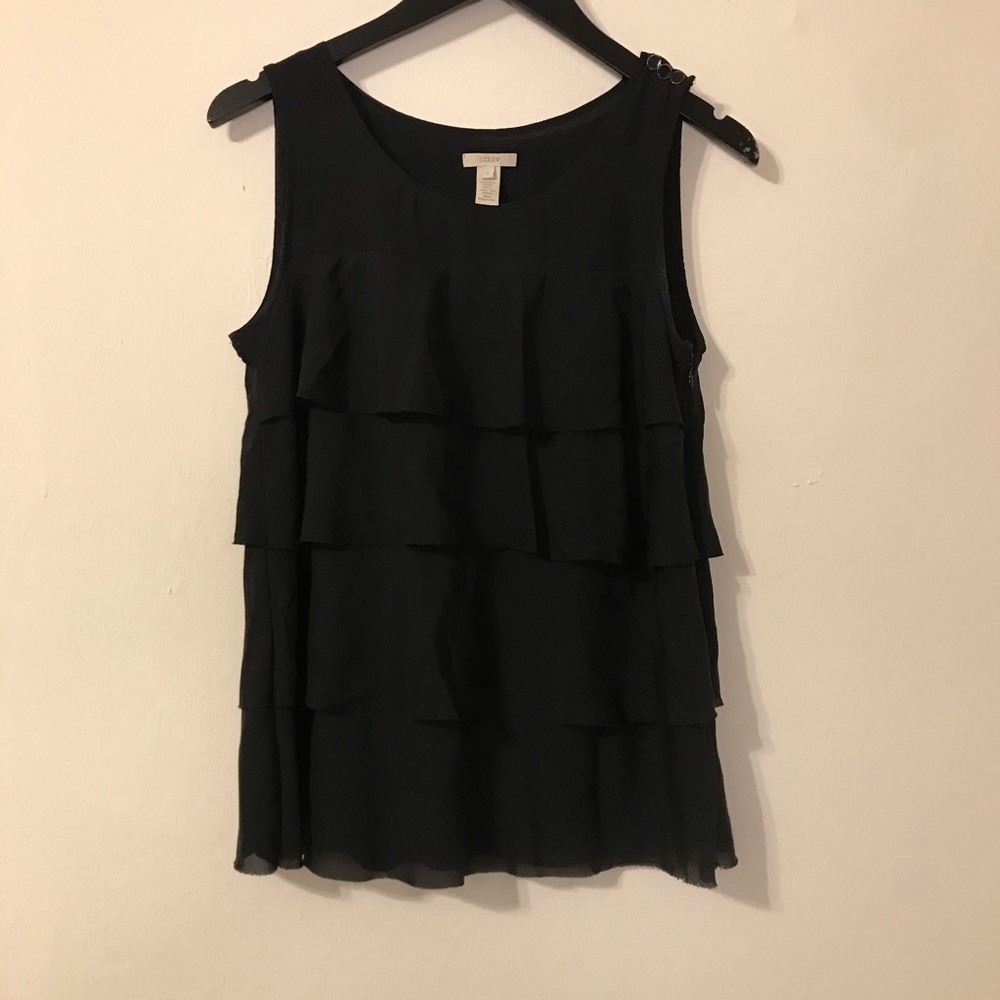 🍁J. Crew Ruffle Tank Top Size 0